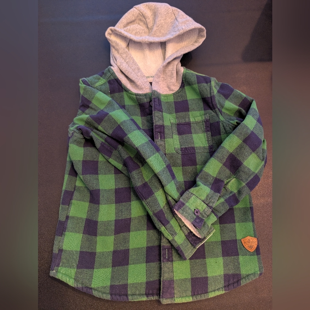 Buffalo Plaid With Hood